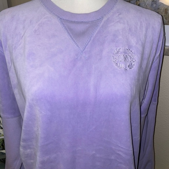 Victoria Secret Pink lavender long sleeve top - Picture 3 of 6